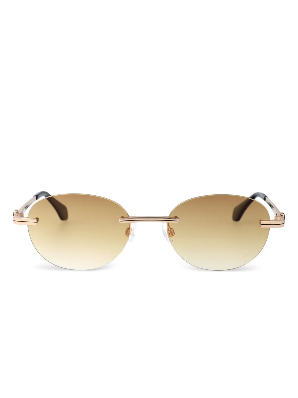 Palm Angels Eyewear Crystal sunglasses Goud