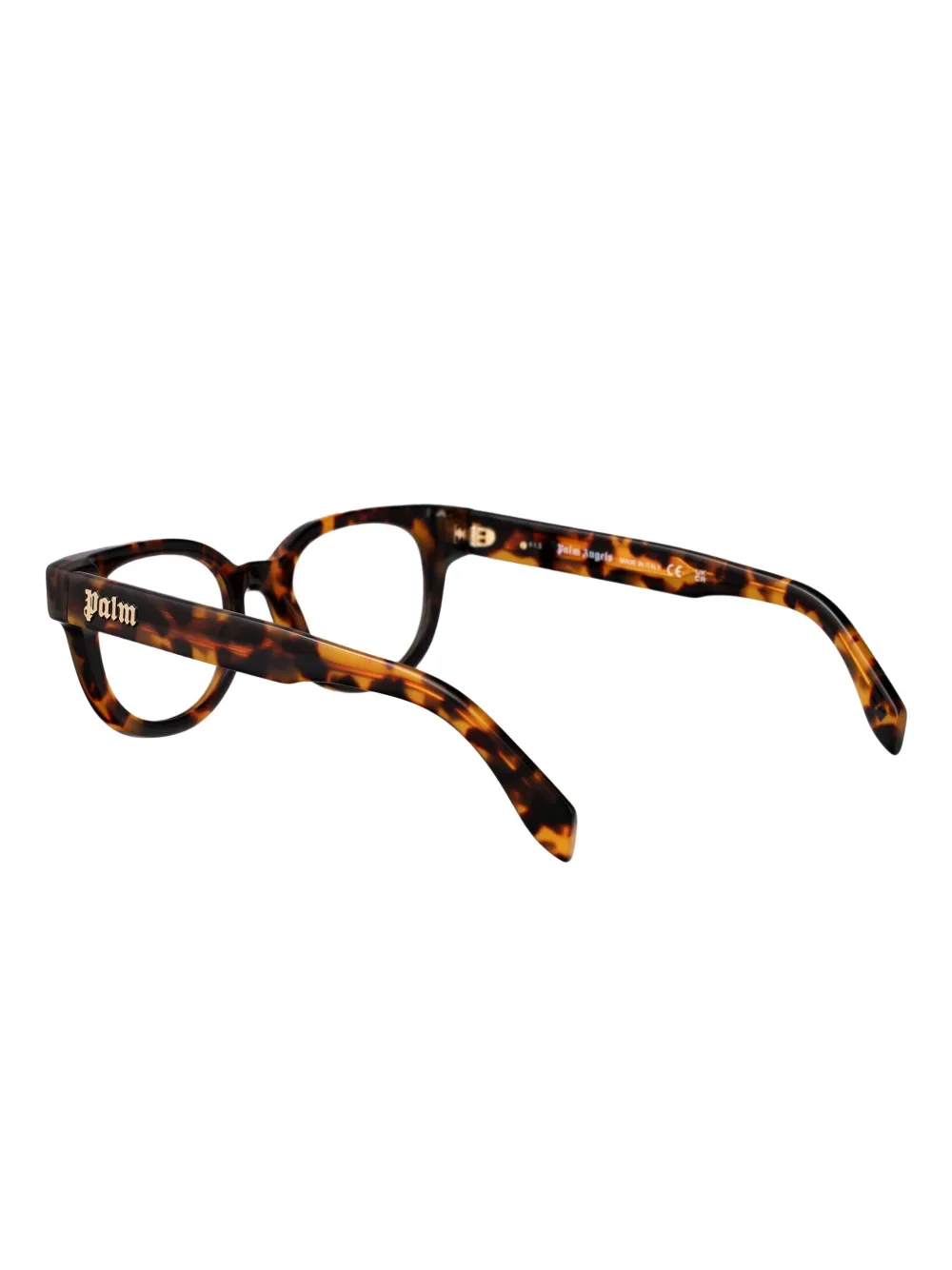 Palm Angels Eyewear Bril met schildpadschild-effect Bruin