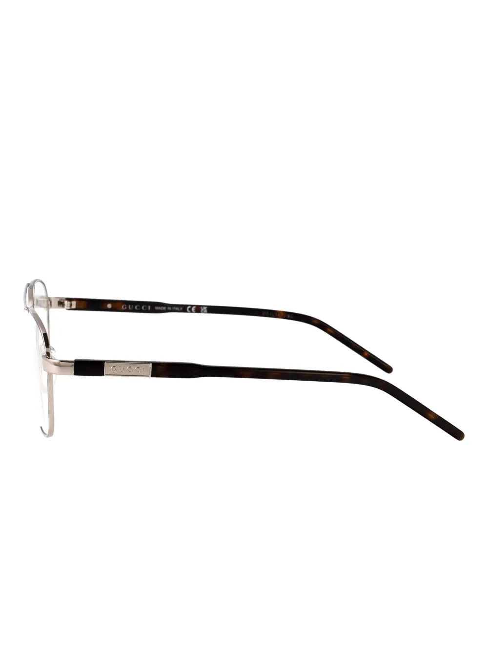 Gucci Eyewear Bril met vierkant montuur Zilver