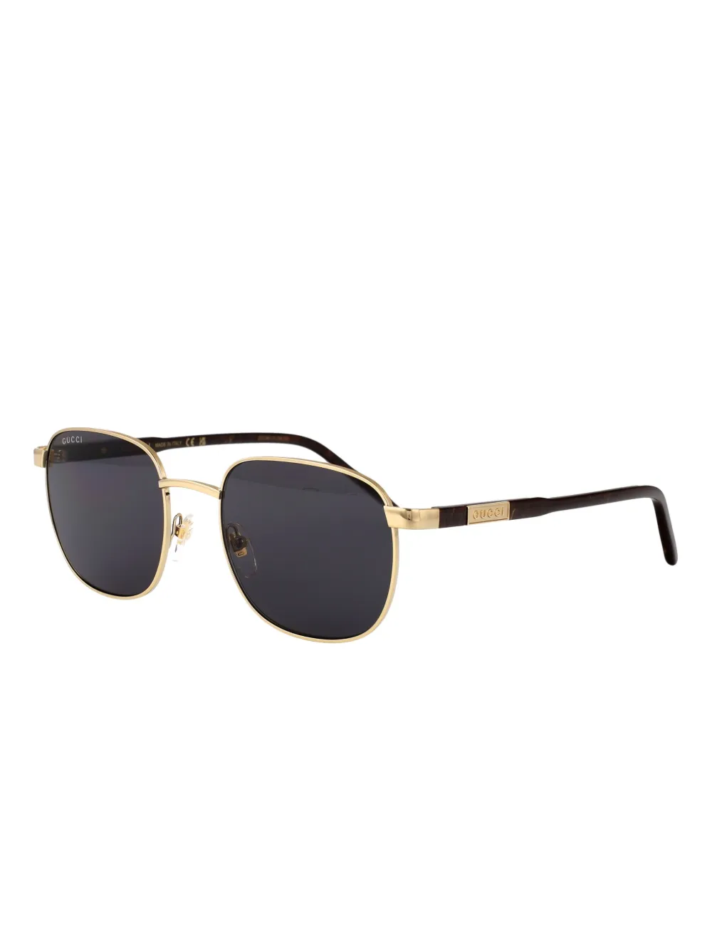 Gucci Eyewear Zonnebril met rond montuur Goud