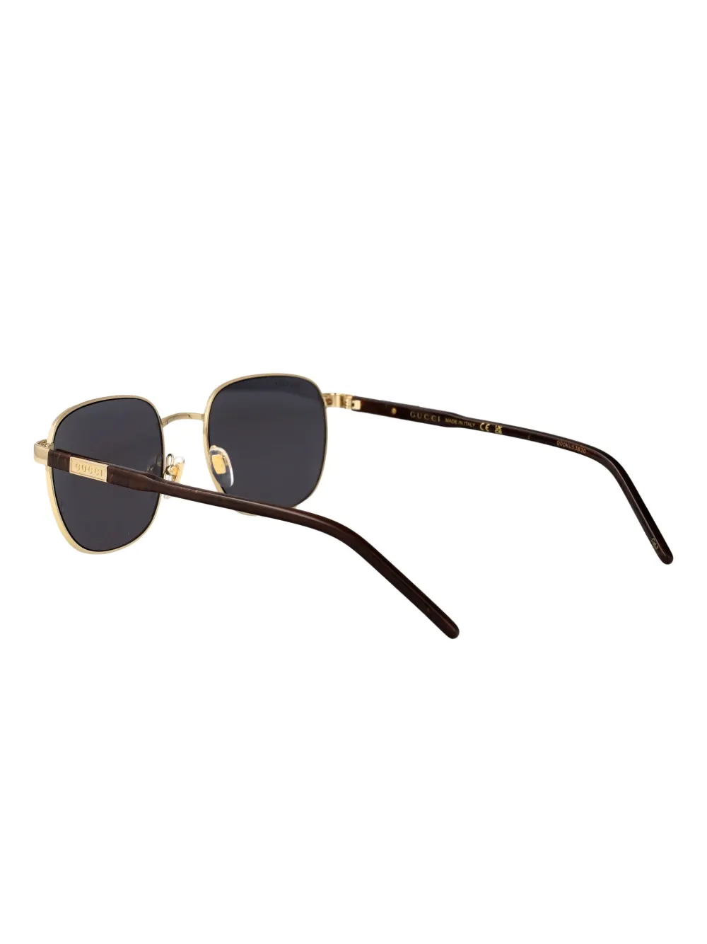 Gucci Eyewear Zonnebril met rond montuur Goud