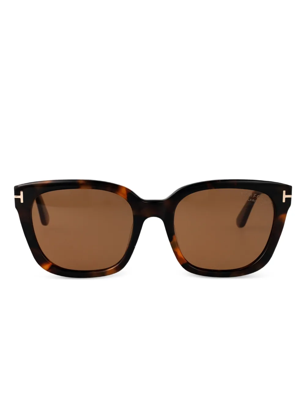 square-frame tortoiseshell sunglasses