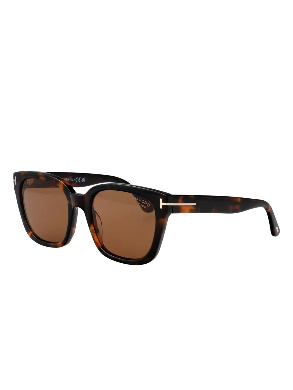 TOM FORD Eyewear Zonnebril met vierkant montuur - Bruin