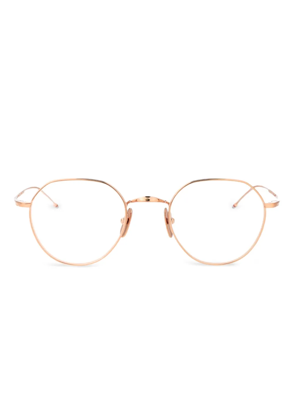 Thom Browne Eyewear round-frame glasses | Metallic | Image 1