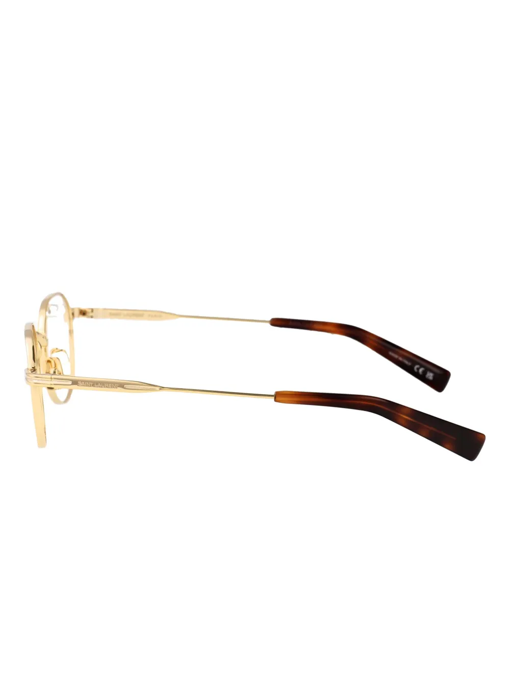 Saint Laurent Eyewear Bril met rond montuur Goud