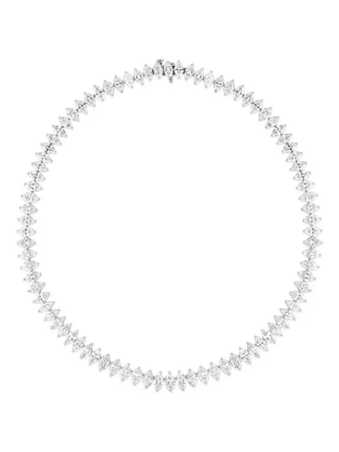Jewels Aficionado 18K white gold diamond necklace