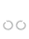 Jewels Aficionado 18K white gold diamond earrings - Silver