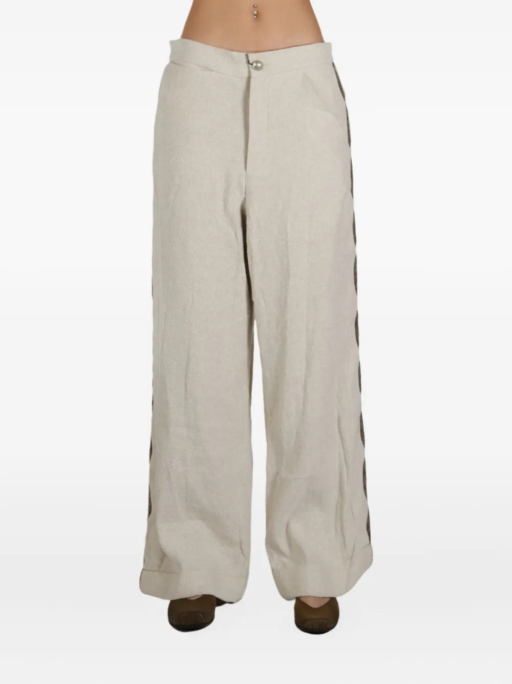COMMUNS side-stripe trousers | Slacks | Image 2
