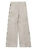 COMMUNS side-stripe trousers - Neutrals