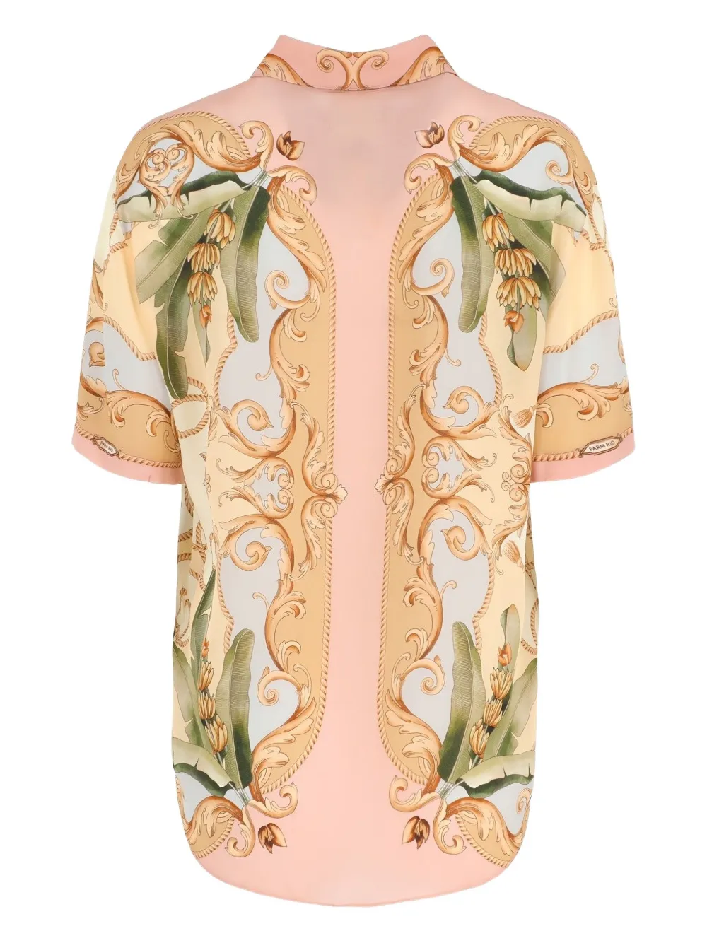 FARM Rio Banana Royalty Caleidoscope button-up blouse met bloemenprint Kaleidoscope multicolor