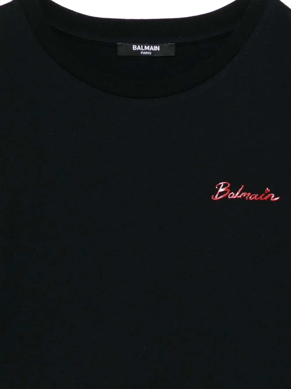 Balmain Kids T-shirt met logoprint Zwart