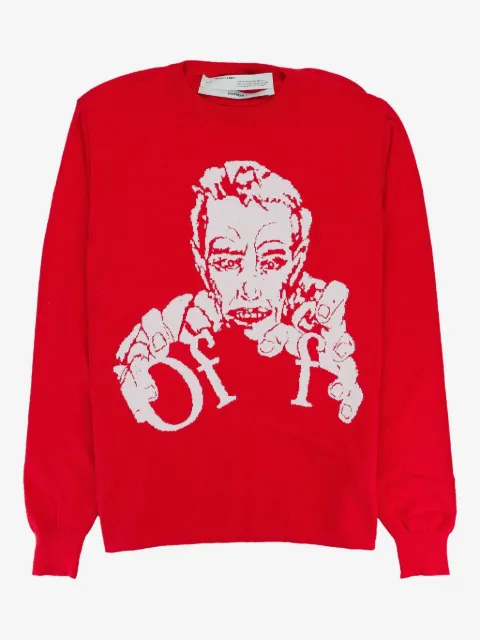Off-White sudadera con bordado
