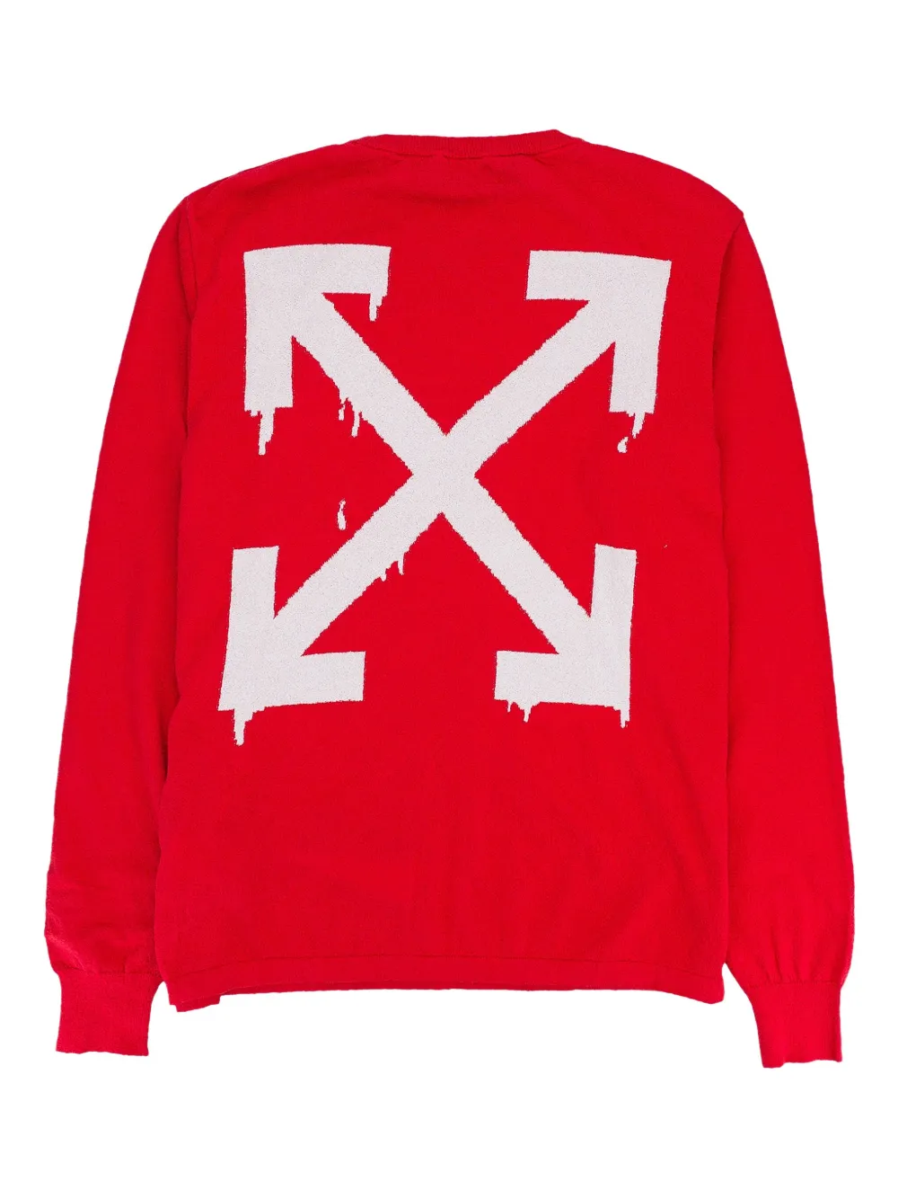 Off-White embroidered sweatshirt - 2001 RED