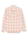 Remi Relief Rayon twill-check shirt - Pink