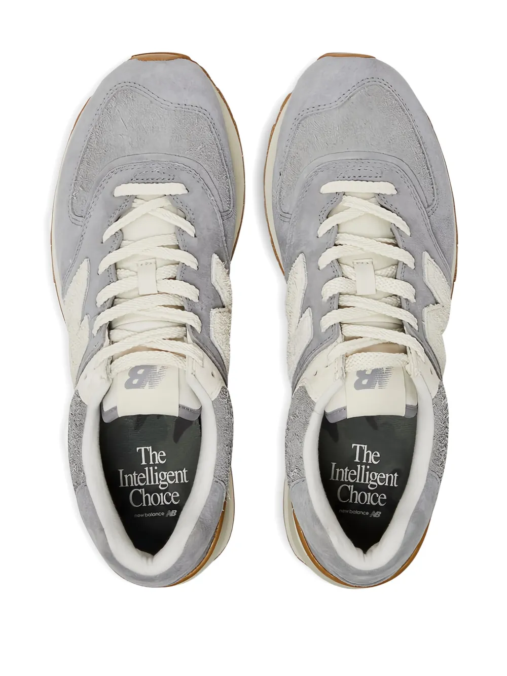 New Balance suede leather trainers Grey