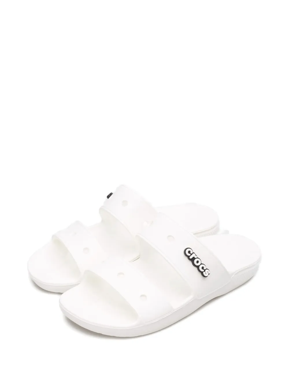 Crocs Cozy Casual Sports "White" slides