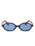 Miu Miu Eyewear ovoid-frame sunglasses - Black