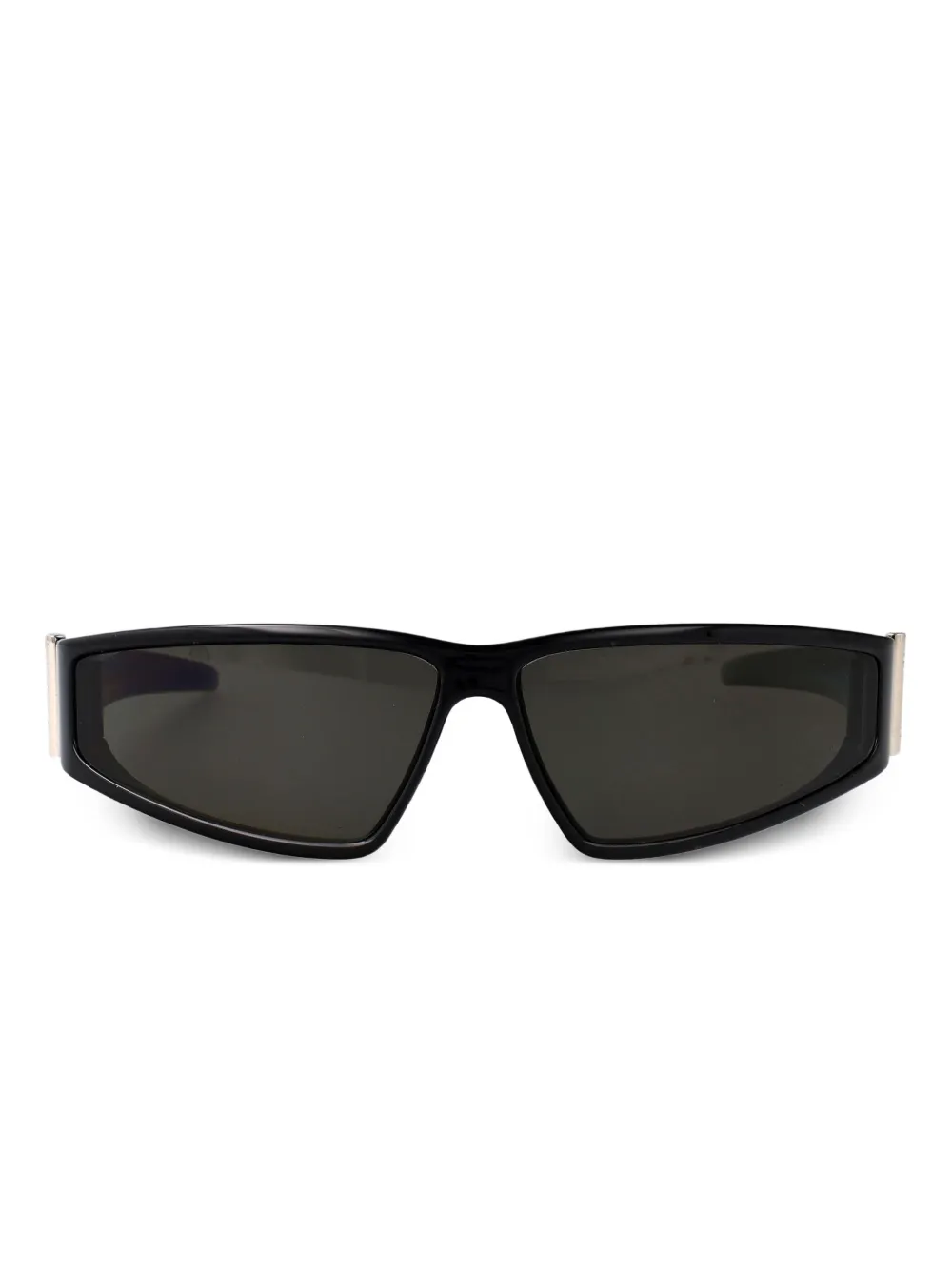 Alexander McQueen Eyewear Zonnebril met schild montuur Zwart