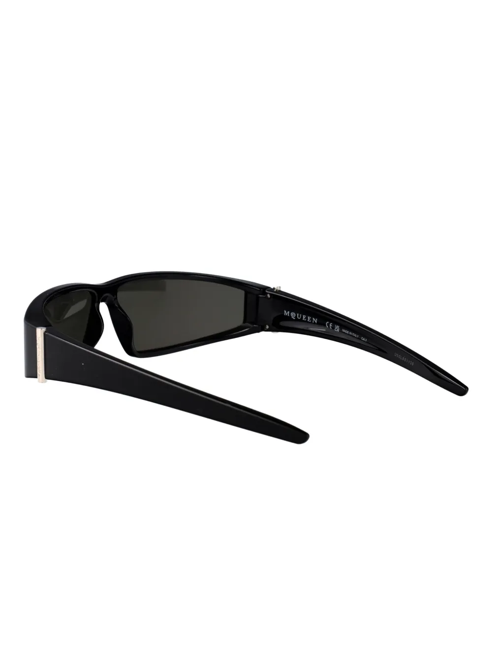 Alexander McQueen Eyewear Zonnebril met schild montuur Zwart