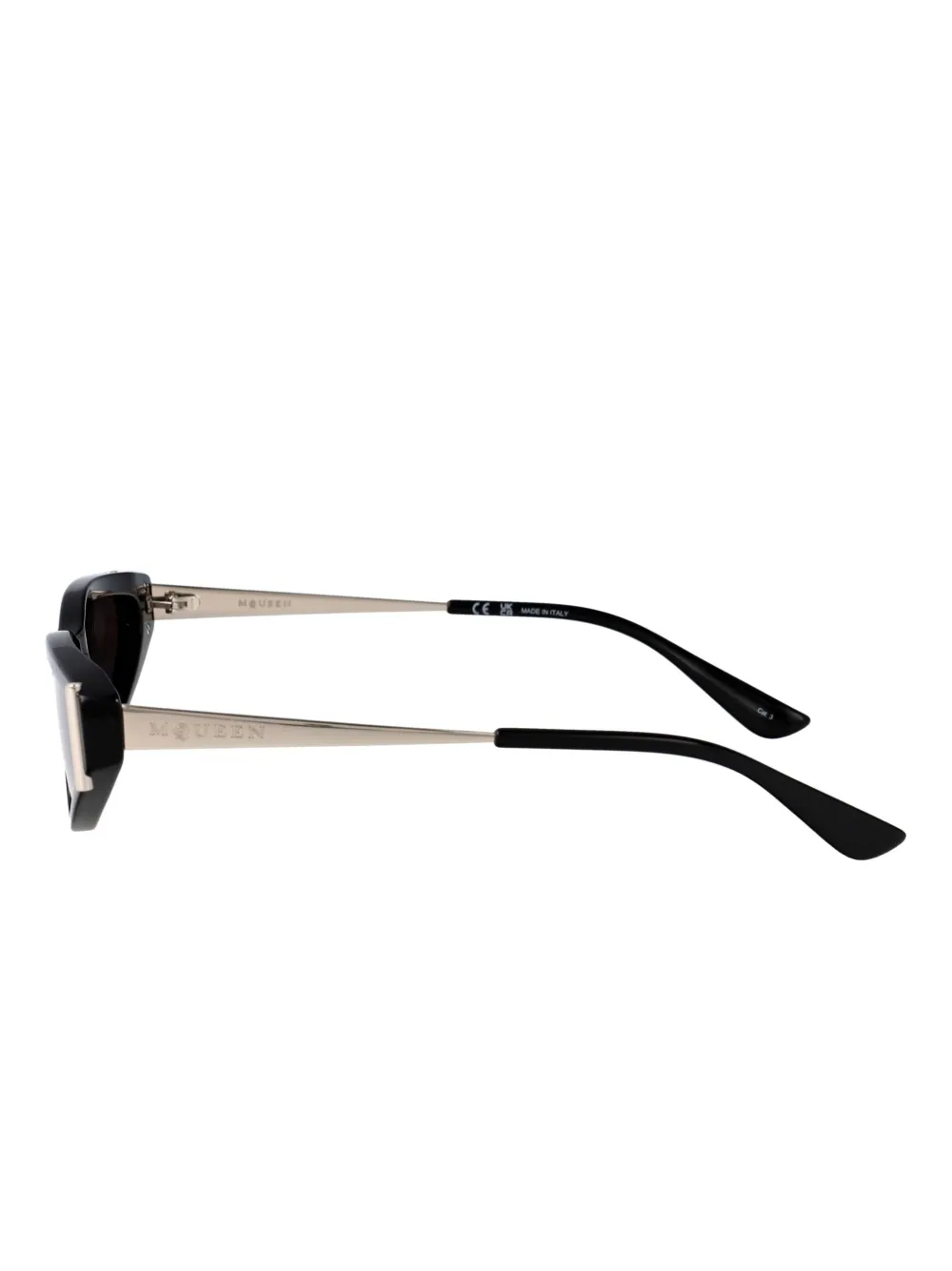 Alexander McQueen Eyewear Zonnebril met cat-eye montuur Zwart
