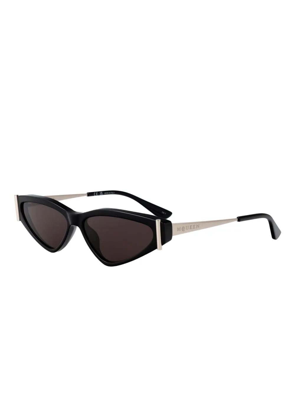 Alexander McQueen Eyewear Zonnebril met cat-eye montuur - Zwart