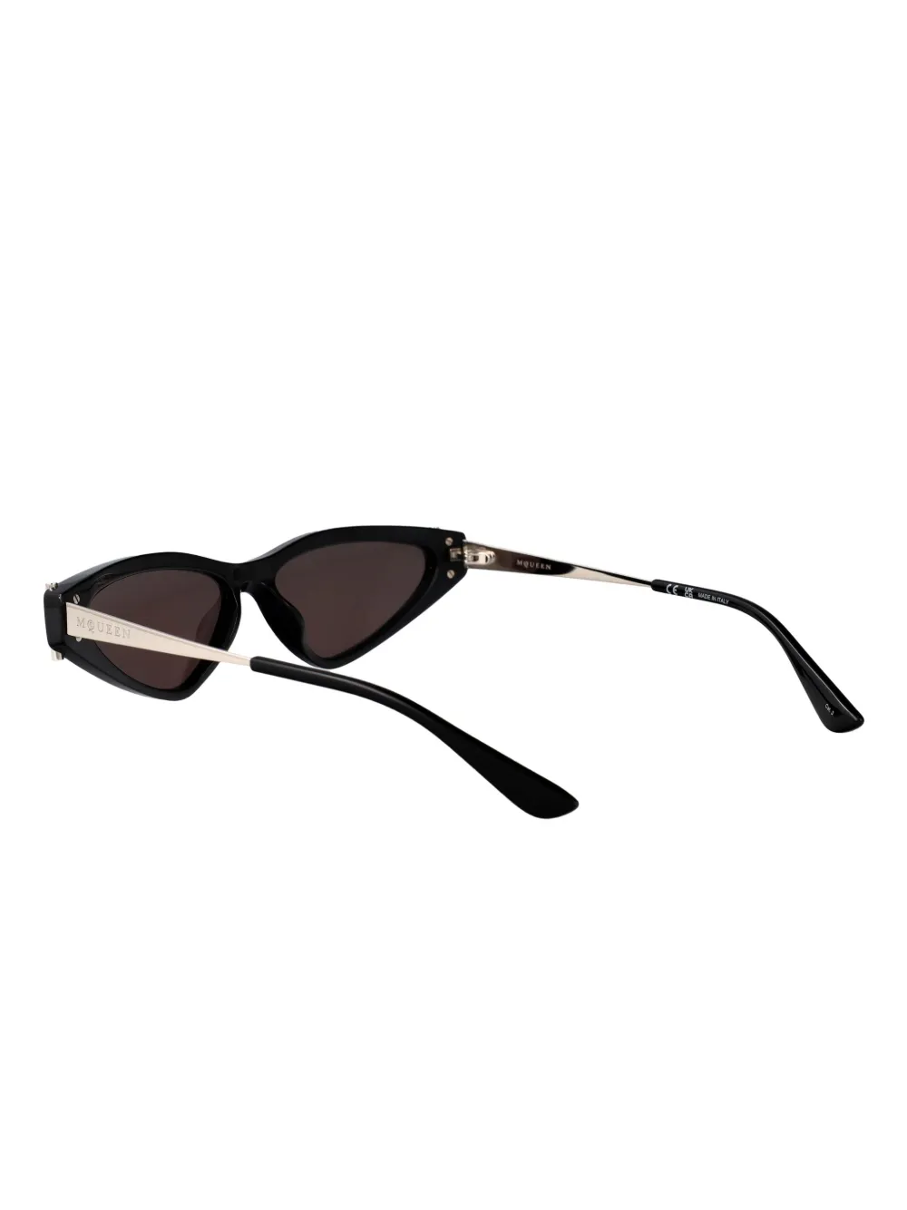 Alexander McQueen Eyewear Zonnebril met cat-eye montuur Zwart