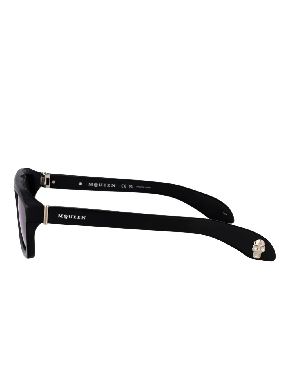 Alexander McQueen Eyewear Zonnebril met oversized montuur Zwart