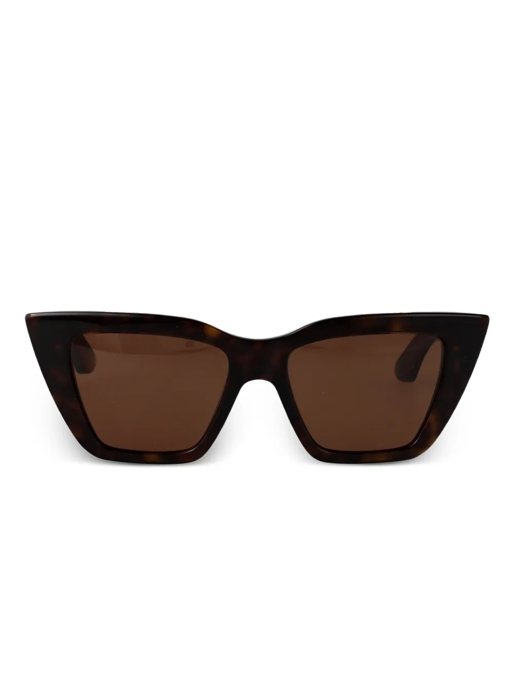 Alexander McQueen Eyewear Zonnebril met cat-eye montuur Bruin