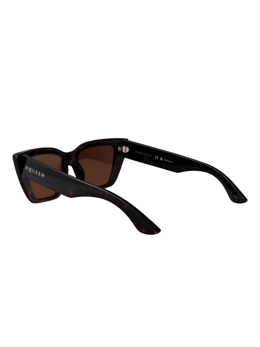 Alexander McQueen Eyewear Zonnebril met cat-eye montuur Bruin