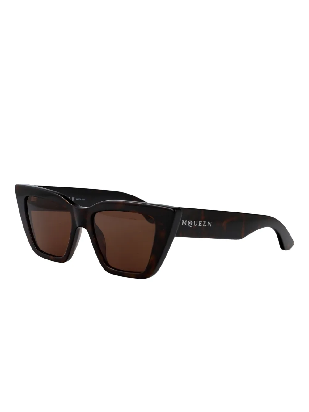 Alexander McQueen Eyewear Zonnebril met cat-eye montuur - Bruin