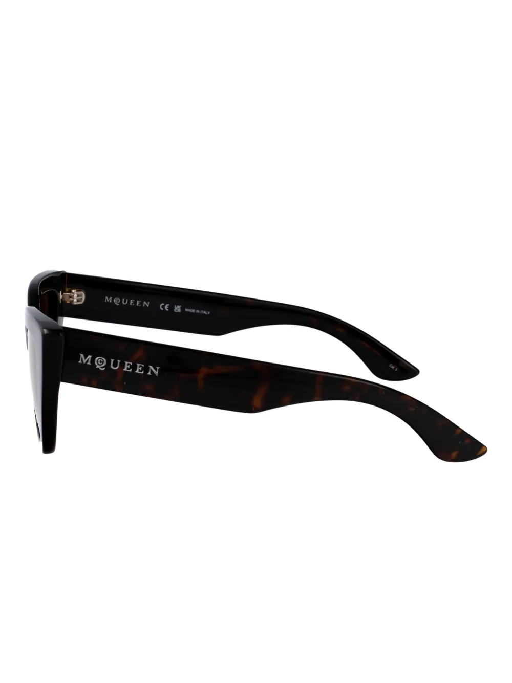 Alexander McQueen Eyewear Zonnebril met cat-eye montuur Bruin