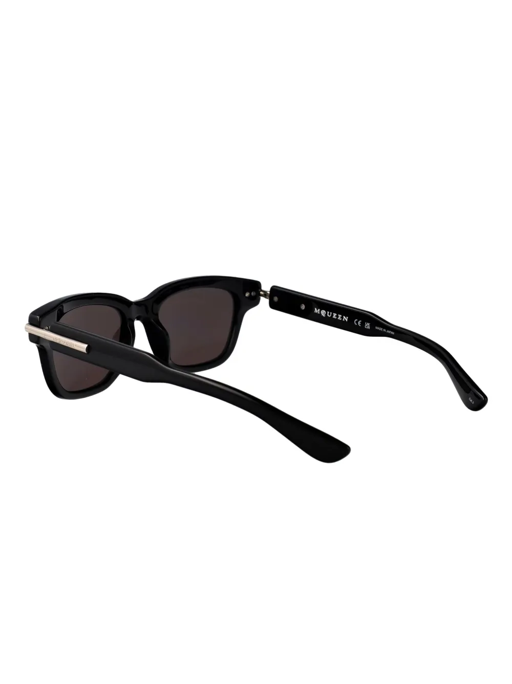 Alexander McQueen Eyewear Zonnebril met vierkant montuur Zwart
