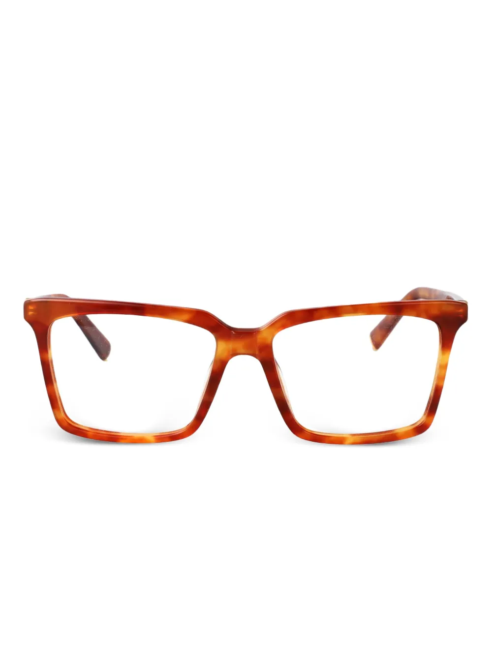 Miu Miu Eyewear lunettes de vue à monture à effet écaille de tortue | rouge | Image 1