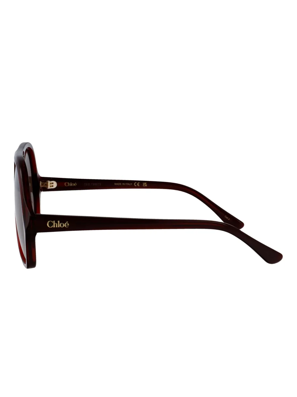 Chloé Eyewear Zonnebril met piloten montuur Bruin