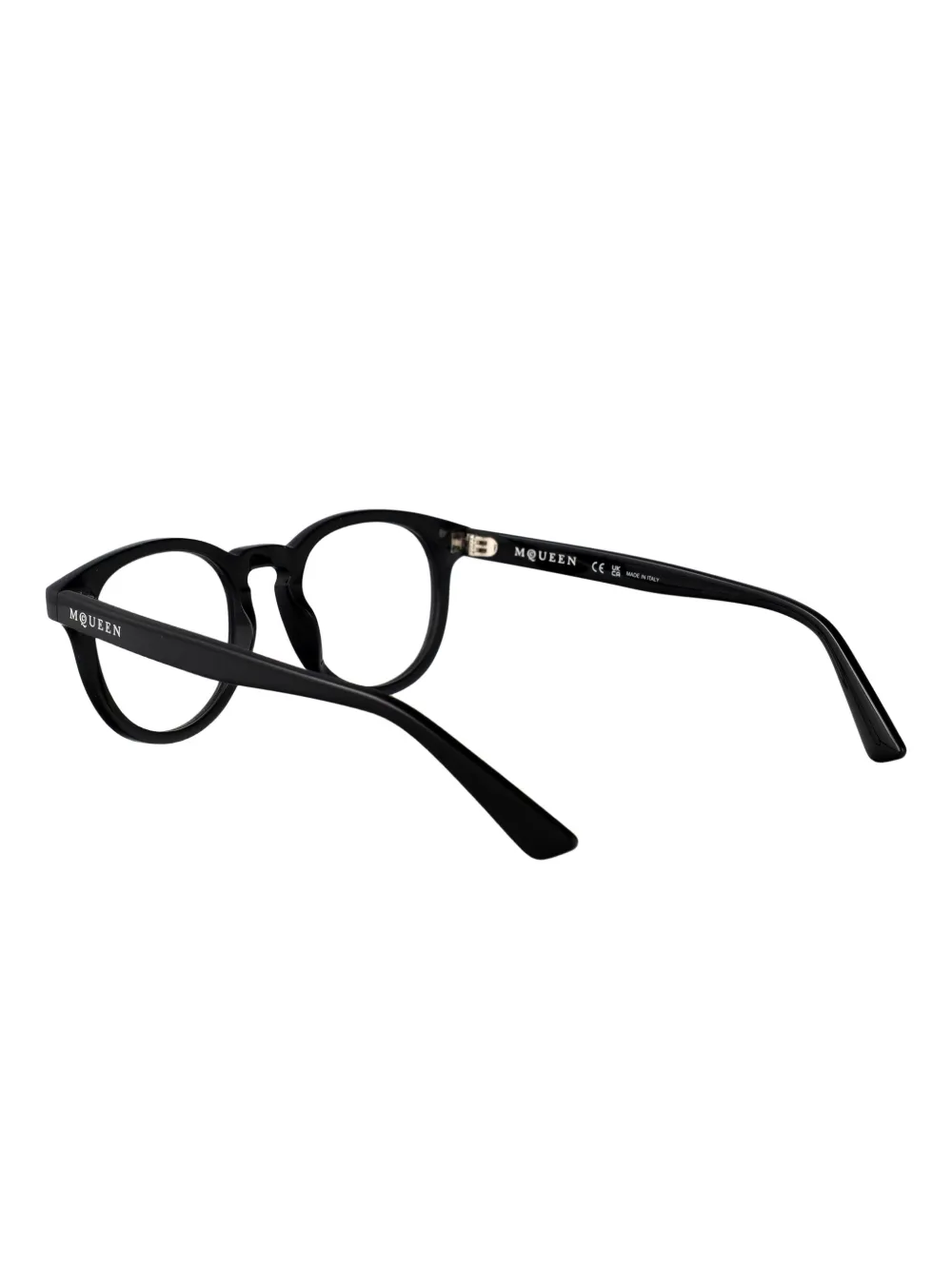 Alexander McQueen Eyewear Bril met ovaal montuur Zwart