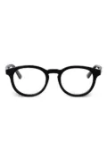 Alexander McQueen Eyewear oval-frame glasses - Black