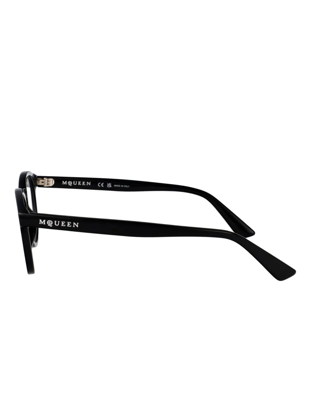 Alexander McQueen Eyewear Bril met ovaal montuur Zwart