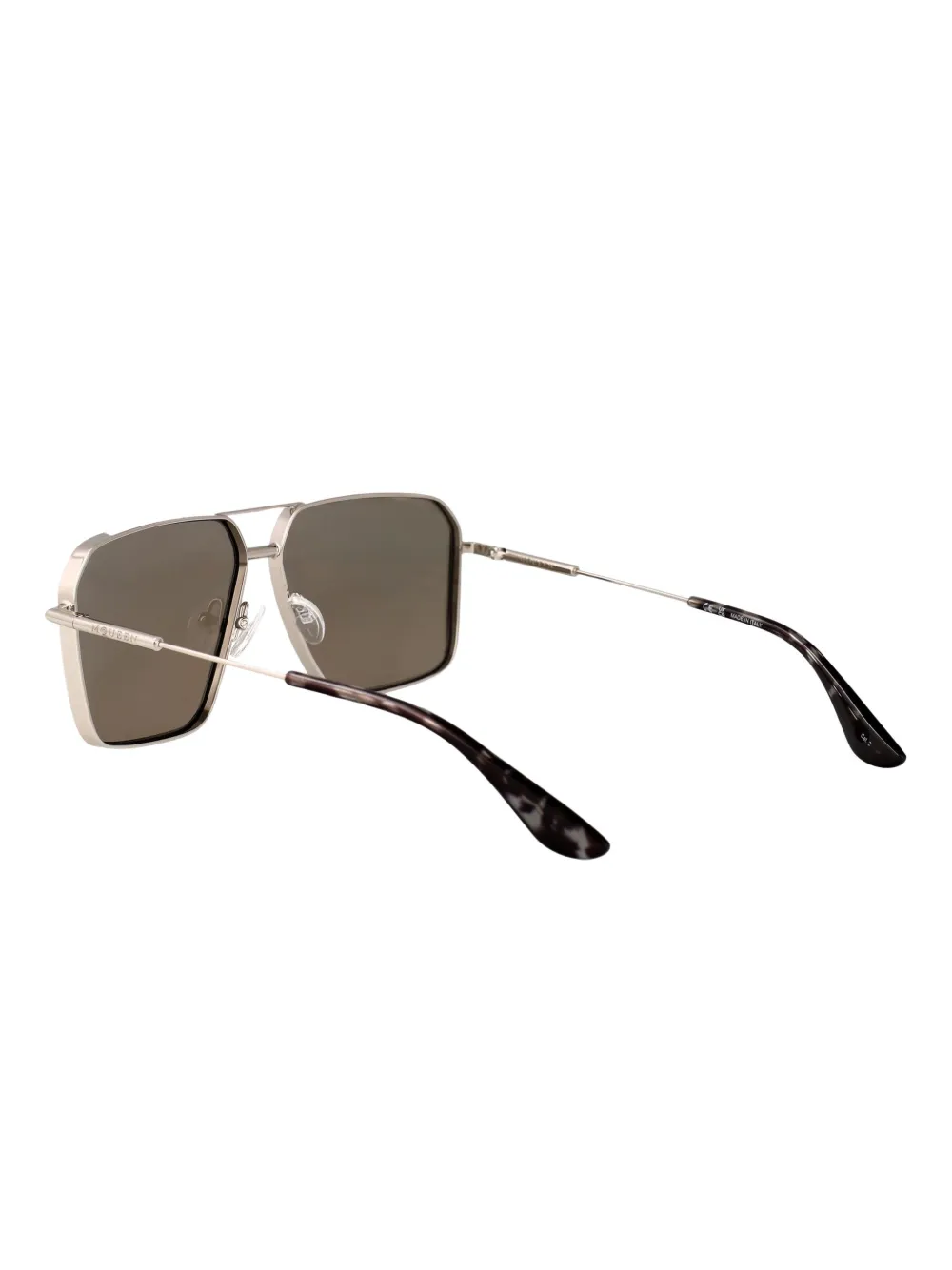 Alexander McQueen Eyewear Zonnebril met piloten montuur Goud