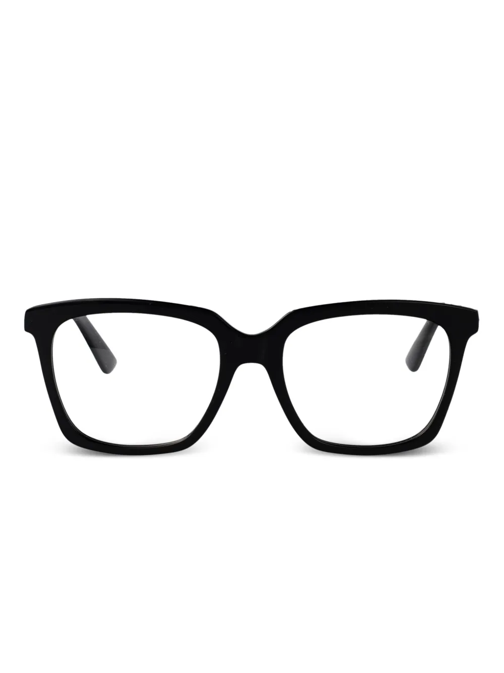 Alexander McQueen Eyewear angular frame optical glasses | Black | Image 1