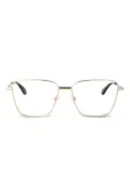 Alexander McQueen Eyewear geometric metal frame sunglasses - Gold