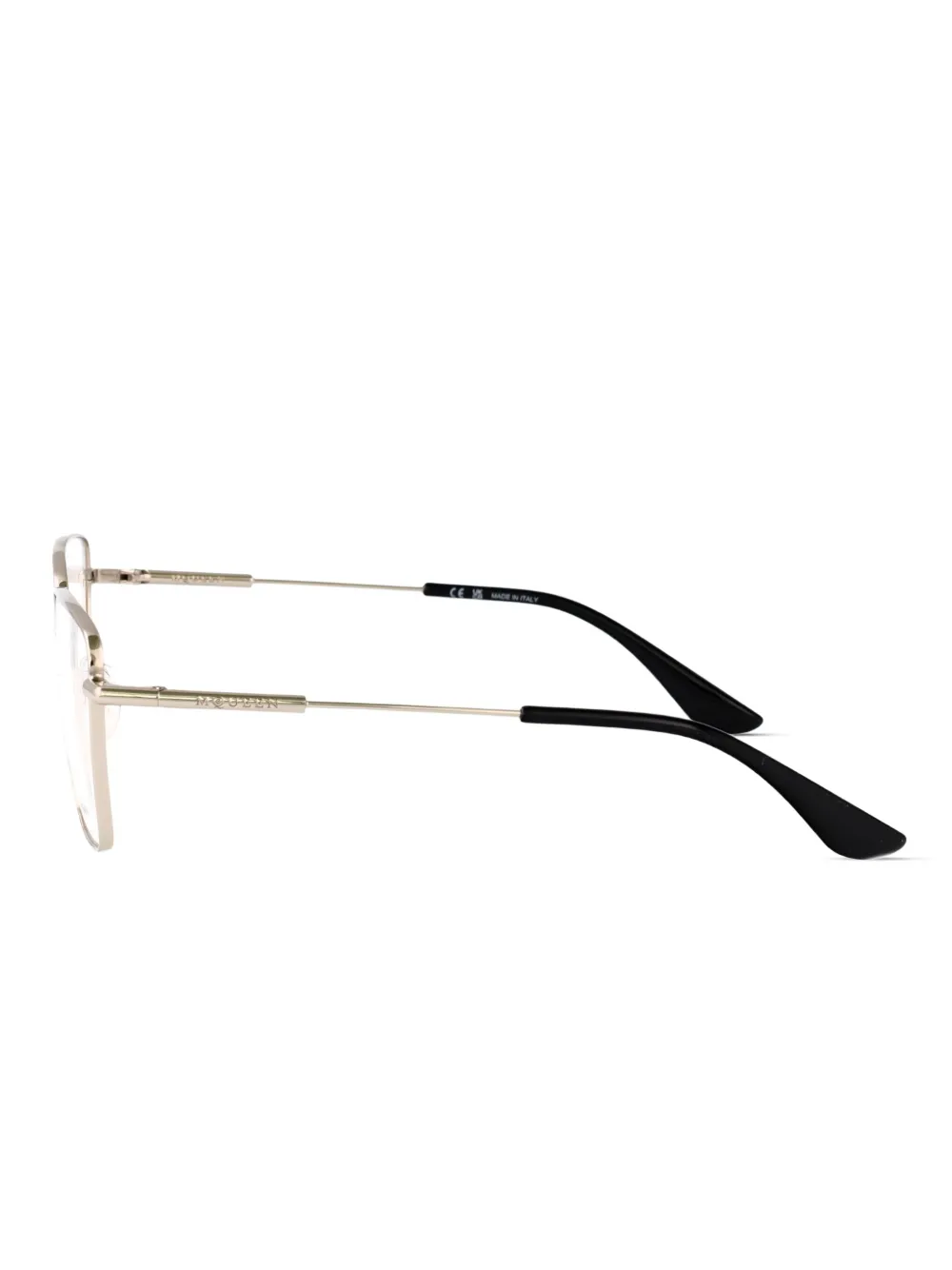Alexander McQueen Eyewear Bril met cat-eye montuur Goud