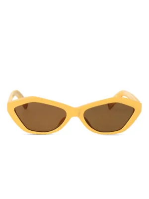 Jacquemus スクエア型サングラス Jacquemus スクエアフレーム サングラス | イエロー | FARFETCH JP