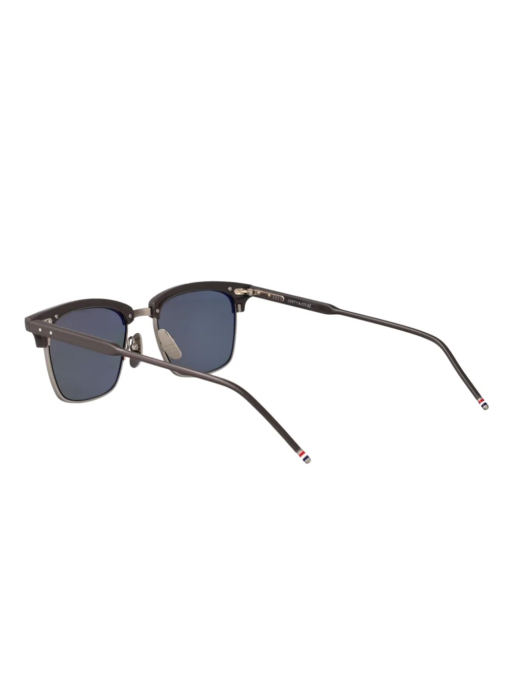 Thom Browne Eyewear Zonnebril met vierkant montuur Grijs