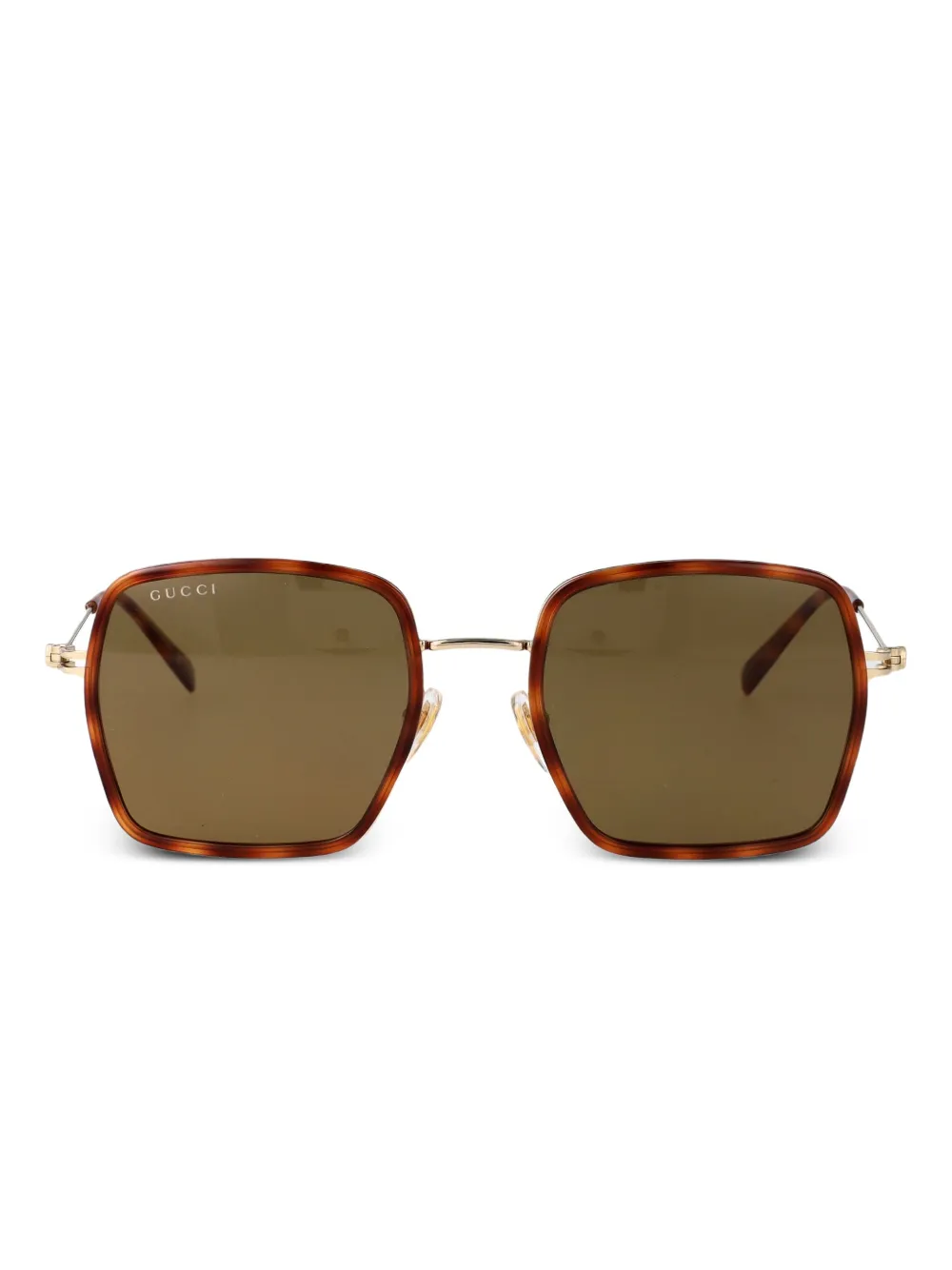 Gucci Eyewear Zonnebril met GG-logo Bruin