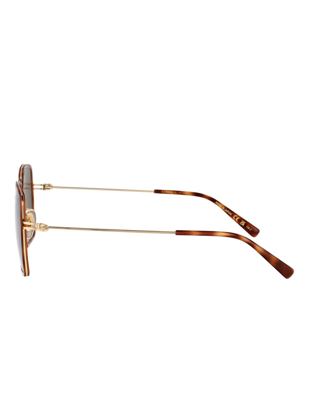Gucci Eyewear Zonnebril met GG-logo Bruin