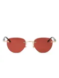Montblanc round-frame sunglasses - Gold