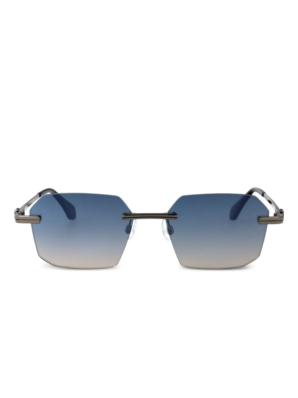 Palm Angels Eyewear Occhiali da sole Quartz esagonali - Blu