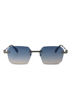 Palm Angels Eyewear Crystal オーバル サングラス | ゴールドトーン