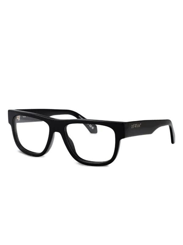 Off-White Eyewear 7Z スクエア眼鏡フレーム | ブラック | FARFETCH JP