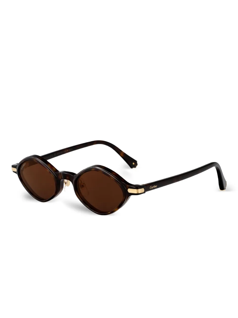 Cartier Eyewear Première de Cartier zonnebril Bruin
